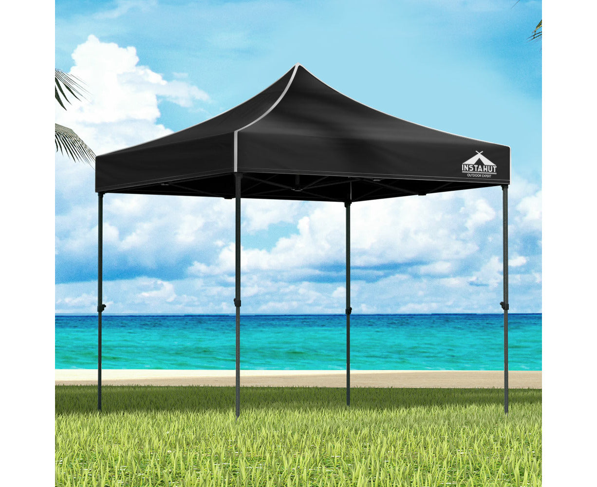 Gazebo Pop up Marquee 3X3M Folding Tent Wedding Outdoor Camping Canopy Gazebos Shade Black