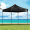 Gazebo Pop up Marquee 3X3M Folding Tent Wedding Outdoor Camping Canopy Gazebos Shade Black